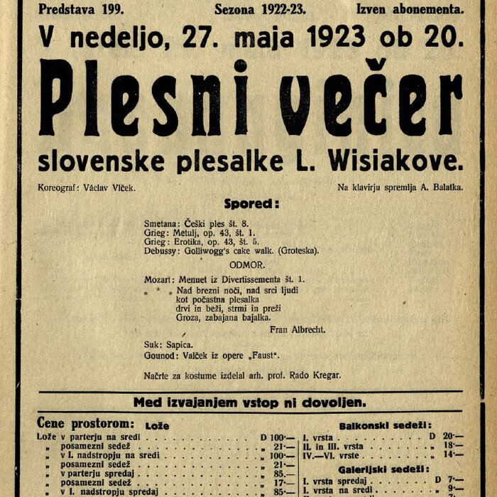 An Evening of Lidija Wisiak's Dances