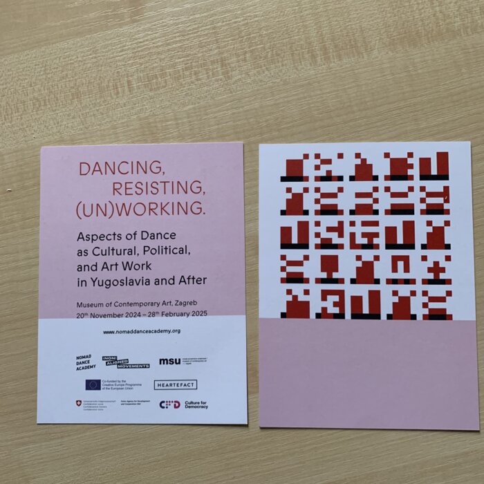Exhibition Dancing, Resisting, (Un)working (Aspects of Dance as Cultural, Political, and Art Work in Yugoslavia and After) opened until 28th of February 2025 in MSU Zagreb