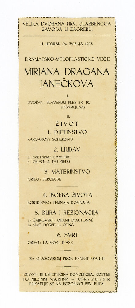 Mirjana Dragana Janeček (1923) Dance Concert