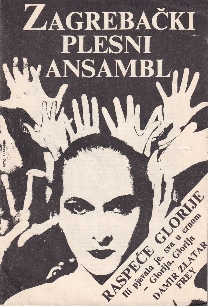 The Crucifixion of Gloria, or she sings all in black, Gloria, Gloria 